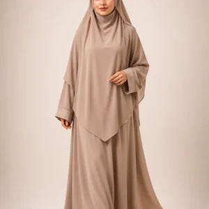 Abaya Beige Nude femme Ridae