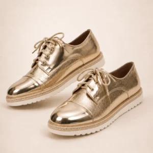 Baskets basses femme or Ridae