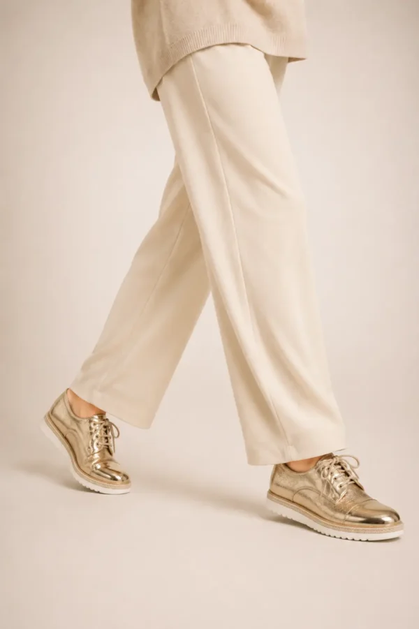 Baskets basses femme or Ridae